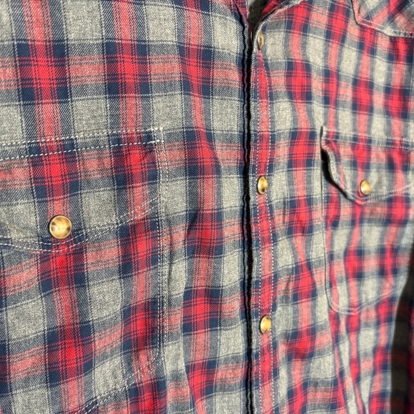 Lucky Brand Flannel Western Snap Shirt - Picture 3 of 9